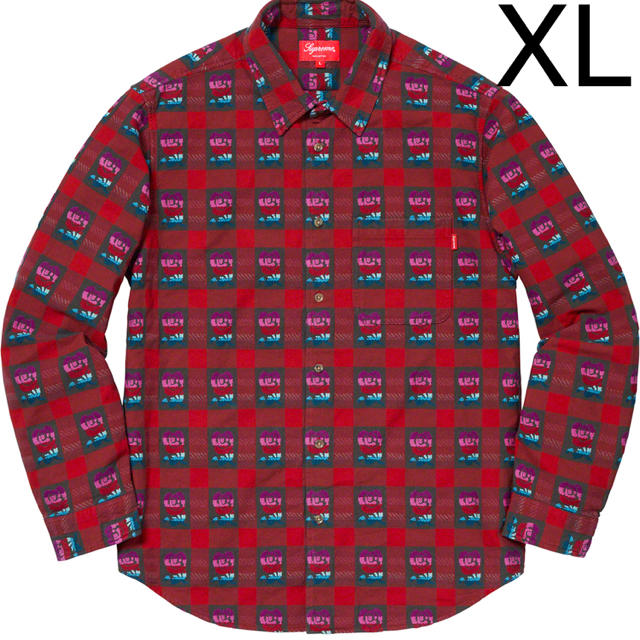 希少 XL Supreme rose buffalo plaid シャツ