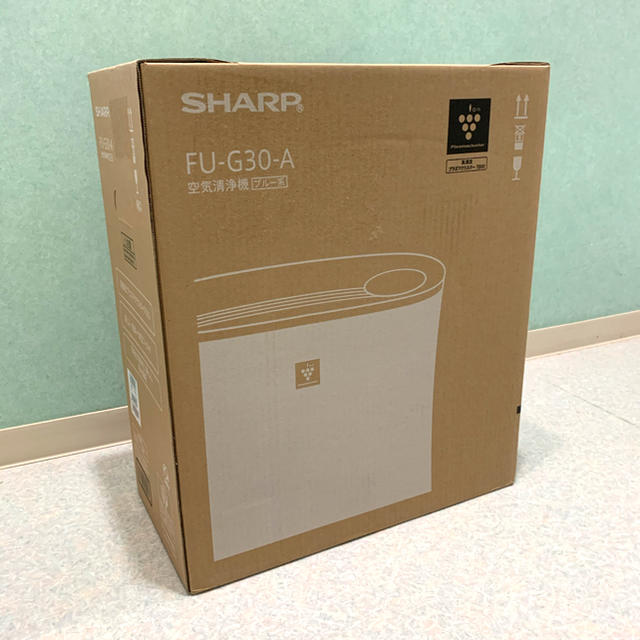 SHARP(シャープ)の【新品未開封】シャープ 空気清浄機 ～13畳 FU-G30-A スマホ/家電/カメラの生活家電(空気清浄器)の商品写真