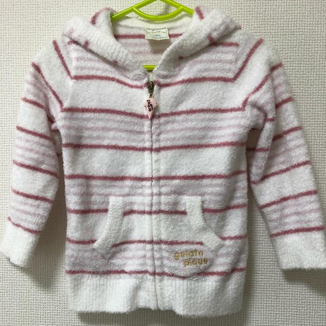 gelato pique(ジェラートピケ)のジェラートピケ　ボーダーパーカー キッズ/ベビー/マタニティのキッズ服男の子用(90cm~)(ジャケット/上着)の商品写真