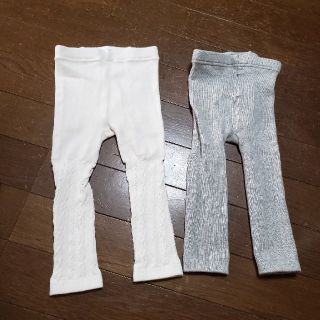 ユニクロ(UNIQLO)のUNIQLO　ニットレギンス　80２枚セット(パンツ)