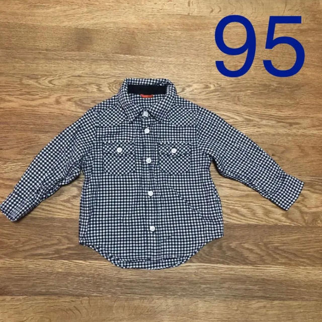 babyGAP(ベビーギャップ)のGAP チェックシャツ 95 男の子　綿100% 美品　アウター  トップス長袖 キッズ/ベビー/マタニティのキッズ服男の子用(90cm~)(ジャケット/上着)の商品写真