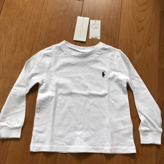 ラルフローレン(Ralph Lauren)のラルフローレン  キッズ男女兼用90cm ロンT長袖　新品　美品　無地　トップス(Tシャツ/カットソー)