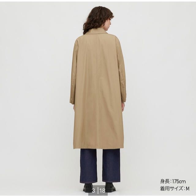 UNIQLO(ユニクロ)の新品　UNIQLO ライトロングコート レディースのジャケット/アウター(ロングコート)の商品写真