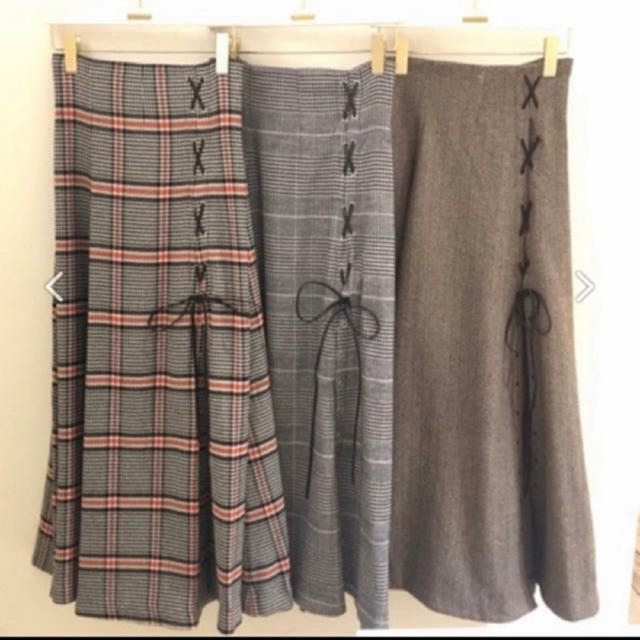 snidel チェックスリットロングスカート♡ - ロングスカート スナイデル チェックスリットロングスカート 1