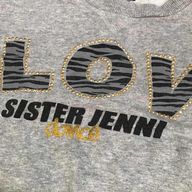 JENNI(ジェニィ)のJENNI 女の子 半袖 グレー スウェット トップス 150 キッズ/ベビー/マタニティのキッズ服女の子用(90cm~)(Tシャツ/カットソー)の商品写真