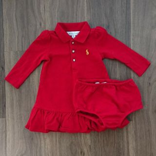 ポロラルフローレン(POLO RALPH LAUREN)の送料込☆RALPH LAUREN☆ポロシャツワンピース/size70(ワンピース)