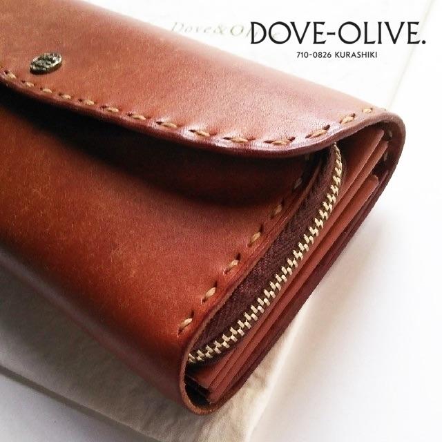 ファッション小物Dove&Olive✨ダブ&オリーブ 長財布 3W ジャバラ イタリア製牛革