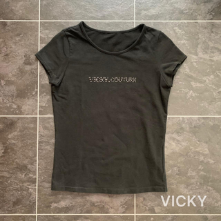 ビッキー(VICKY)のVICKY COUTURE♡Tシャツ♡黒(Tシャツ(半袖/袖なし))