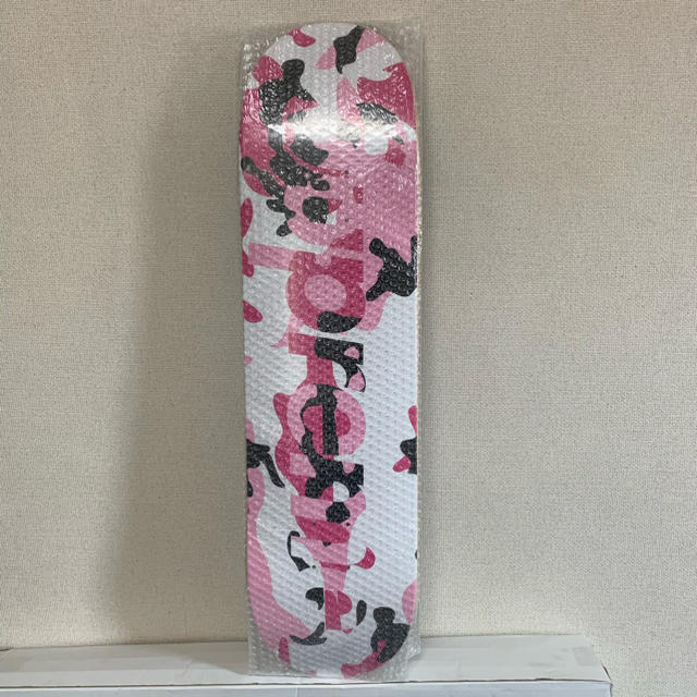 スケートボード Supreme Camo Logo Skateboard デッキ ピンク 新品