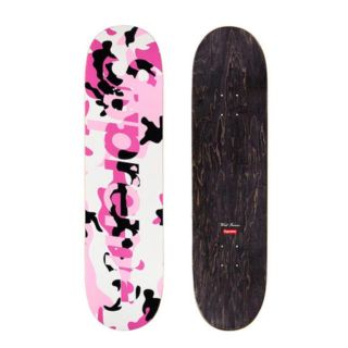 シュプリーム(Supreme)のSupreme Camo Logo Skateboard デッキ ピンク 新品(スケートボード)