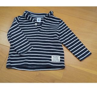 プチバトー(PETIT BATEAU)のプチバトー  18M  80 男の子 ボーダー トレーナー(トレーナー)