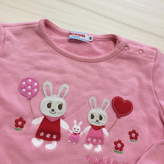 mikihouse(ミキハウス)のミキハウス うさこ トレーナー キッズ/ベビー/マタニティのキッズ服女の子用(90cm~)(Tシャツ/カットソー)の商品写真