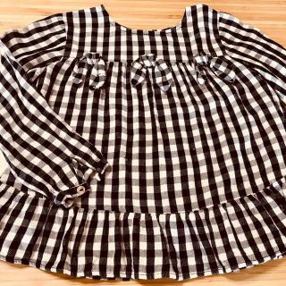 ザラキッズ(ZARA KIDS)のzara baby シャツ ブラウス　女の子 ギンガムチェック100 3-4y(ブラウス)