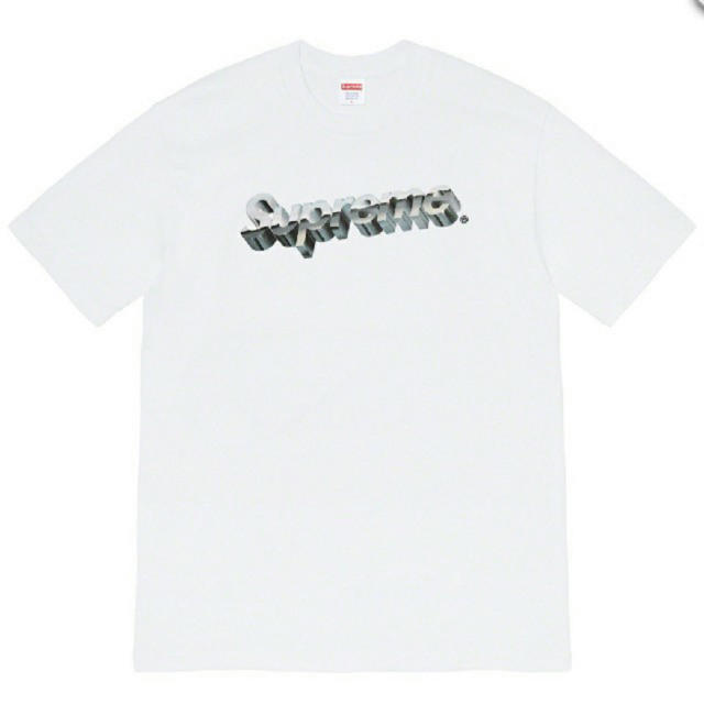 Supreme Chrome Logo Tee ホワイト Sサイズのサムネイル