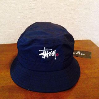 ステューシー(STUSSY)のSTUSSY バケットハット ネイビー(ハット)