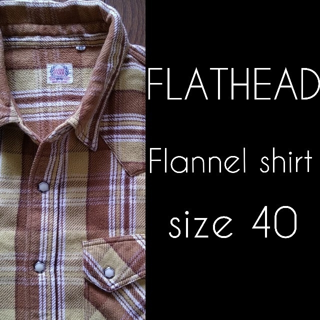 THE FLAT HEAD / ネルシャツ / size 40