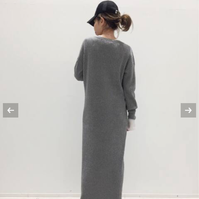 L'Appartement DEUXIEME CLASSE(アパルトモンドゥーズィエムクラス)の本日お値下げ新品！L 'appartement Rib Knit ワンピース レディースのワンピース(ロングワンピース/マキシワンピース)の商品写真