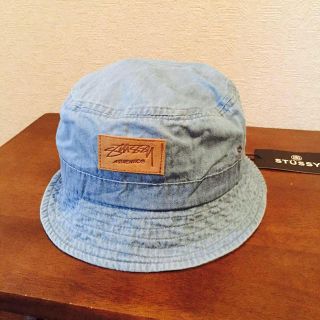 ステューシー(STUSSY)のSTUSSY バケットハット 水色系(ハット)