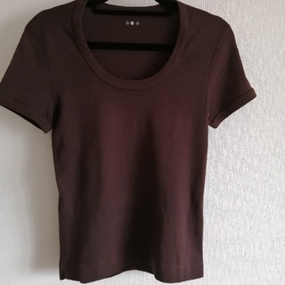 スリードッツ(three dots)のスリードッツ　UネックTシャツ  Mサイズ(Tシャツ(半袖/袖なし))