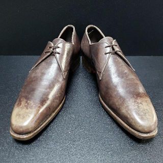 サントーニ(Santoni)のサントーニ（Santoni） イタリア製革靴 茶 UK8.5(ドレス/ビジネス)