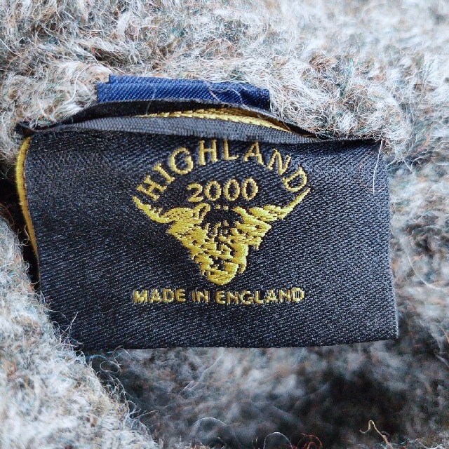 Hiland Club(ハイランドクラブ)のイギリス製 HIGHLAND 2000 100%WOOL ボンボンニットキャップ メンズの帽子(ニット帽/ビーニー)の商品写真