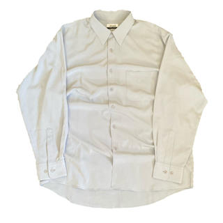 Polyester shirt graycolor one point logo(Tシャツ/カットソー(七分/長袖))