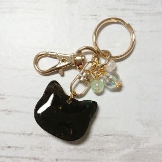 「Aー391 猫キーホルダー/レジンキーホルダー/猫チャーム/レジン