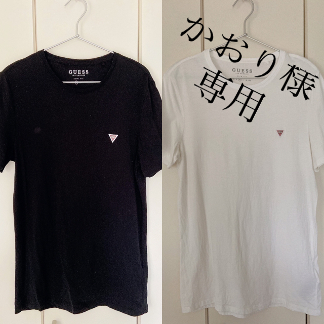GUESS(ゲス)のGUESS CN SS TEE ブラック＆ホワイト レディースのトップス(Tシャツ(半袖/袖なし))の商品写真