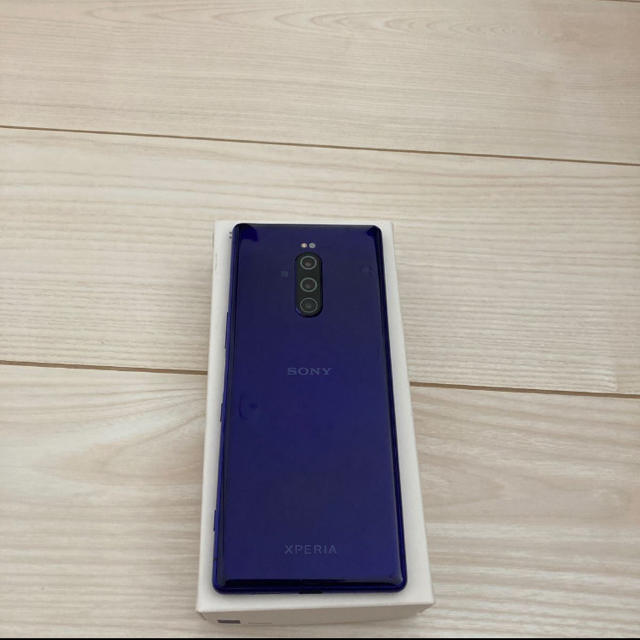 Xperia1 パープル　simフリー　シムフリー　極美品