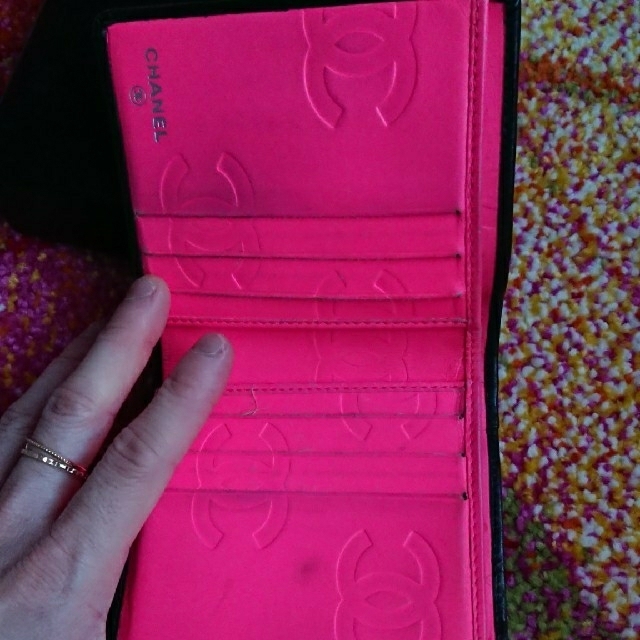 CHANEL(シャネル)のCHANEL カンボン２つ折り 中古 レディースのファッション小物(財布)の商品写真