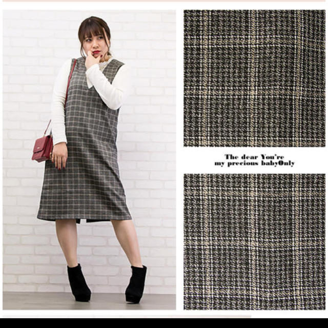 clette(クレット)の★もち次郎様専用★チェックワンピース♡大きいサイズ レディースのワンピース(ひざ丈ワンピース)の商品写真