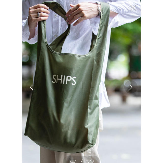 SHIPS(シップス)のSHIPS パッカブルエコバッグ　シップス　エコbag オリーブ  レディースのバッグ(エコバッグ)の商品写真