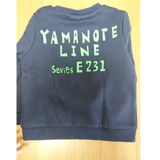 トイザらス(トイザラス)の新品未使用品 電車 トレーナー キッズ/ベビー/マタニティのキッズ服男の子用(90cm~)(Tシャツ/カットソー)の商品写真