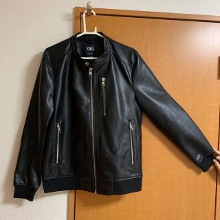 ザラ(ZARA)のメンズ　ZARAレザージャケット(レザージャケット)