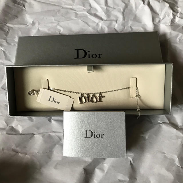 Dior ブレスレット　ロゴ　シルバー