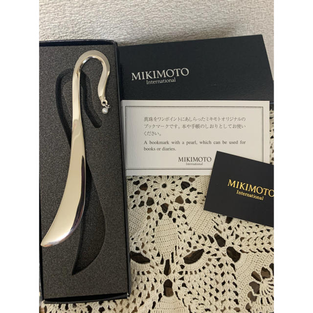 MIKIMOTO(ミキモト)のユリ様専用　新品★ミキモトパール　ブックマーク ハンドメイドの文具/ステーショナリー(しおり/ステッカー)の商品写真