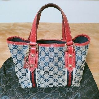 グッチ(Gucci)のGUCCI シェリーライン ミニトートバッグ(トートバッグ)