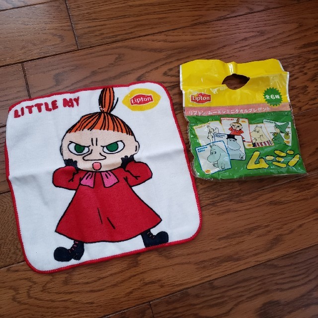 Little Me(リトルミー)のムーミン(ミィ柄) ハンドタオル エンタメ/ホビーのアニメグッズ(タオル)の商品写真