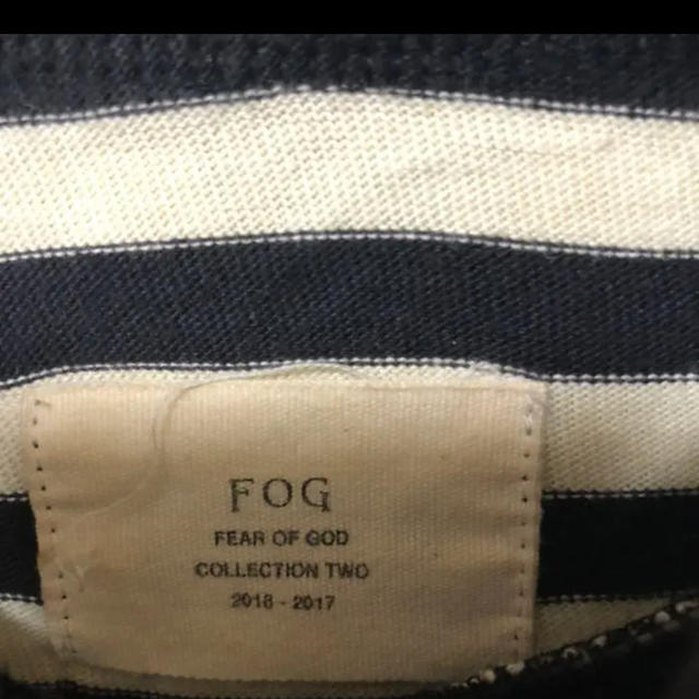 FEAR OF GOD - ESSENTIALS (FOG) ボーダー ロンT Lサイズの通販 by