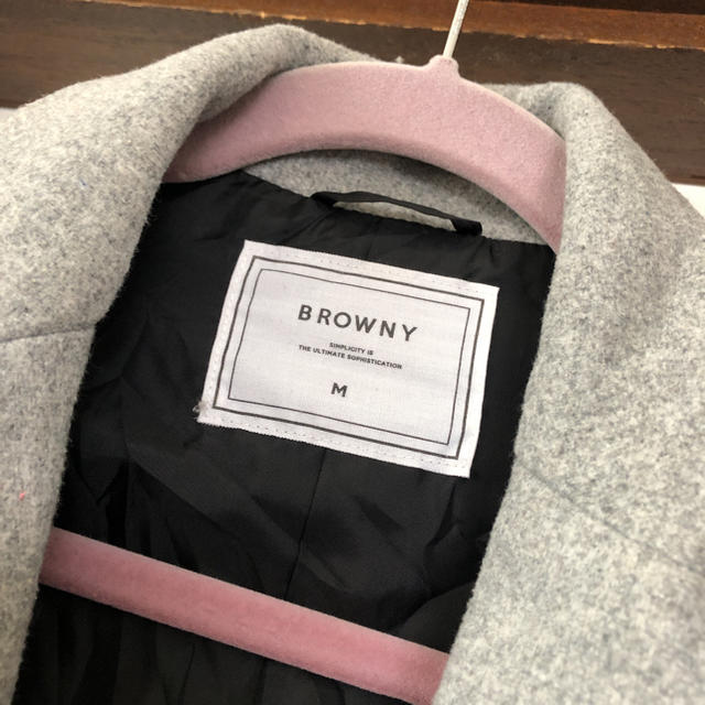 BROWNY(ブラウニー)のブラウニー　M チェスター　コート メンズのジャケット/アウター(チェスターコート)の商品写真