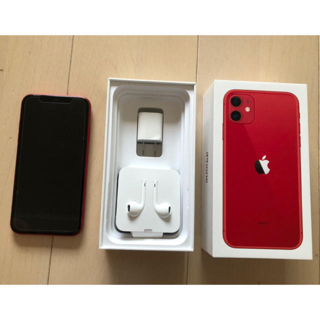 iPhone 11 (PRODUCT)RED 128 GB SIMフリー