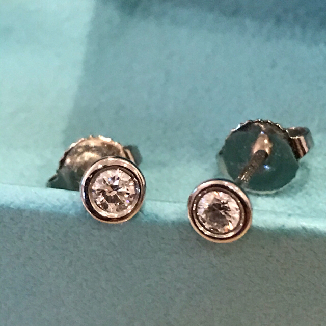 衝撃特価 - Co. & Tiffany ティファニー バイザヤード プラチナ ピアス