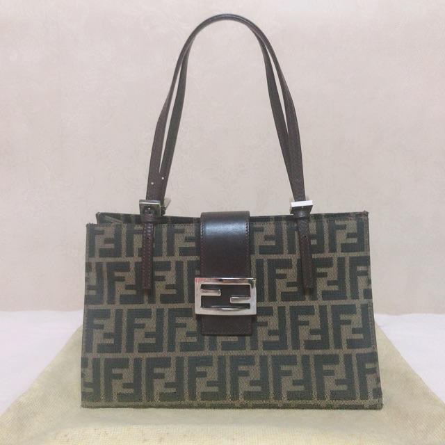 本物品質の - FENDI フェンディ ヴィンテージ 柄 ズッカ バッグ ハンド