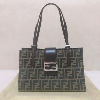 フェンディ(FENDI)のフェンディ ハンド バッグ ズッカ 柄 ヴィンテージ(ハンドバッグ)