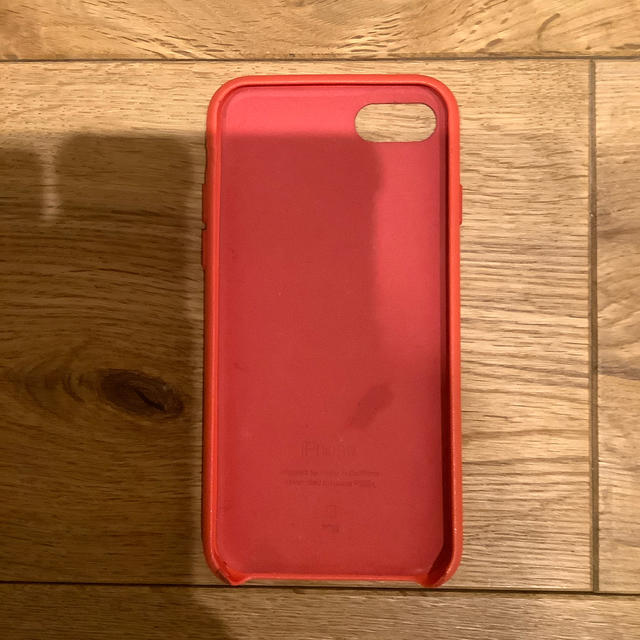 Apple(アップル)のApple 純正 iPhone 7 / 8 / SE レザー カバー ケース 赤 スマホ/家電/カメラのスマホアクセサリー(iPhoneケース)の商品写真
