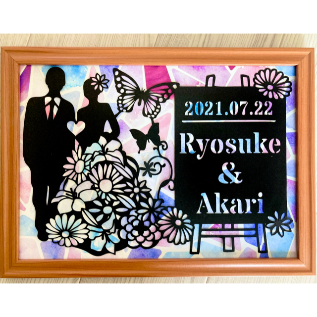 切り絵 Jタイプ 背景 ウエルカムボード 結婚式 ウェディング カップルボードの通販 By Rinoa Kirie ラクマ
