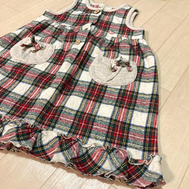 KP(ニットプランナー)のKP チェック柄ワンピース♪  110 キッズ/ベビー/マタニティのキッズ服女の子用(90cm~)(ワンピース)の商品写真