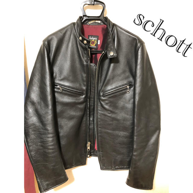 schott(ショット)のschott  ライダース　シングル メンズのジャケット/アウター(ライダースジャケット)の商品写真