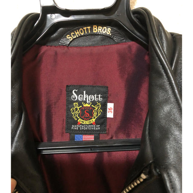 schott(ショット)のschott  ライダース　シングル メンズのジャケット/アウター(ライダースジャケット)の商品写真