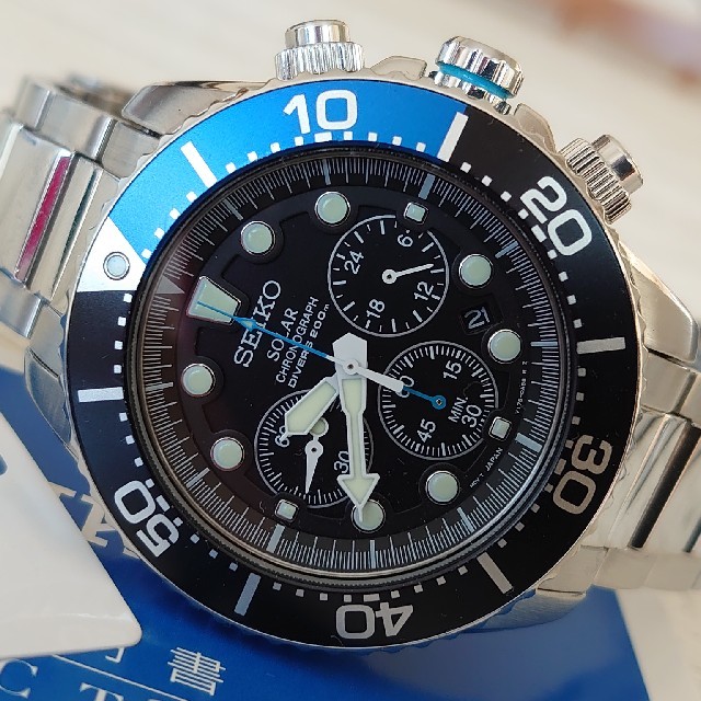 10年保証] SEIKO SSC493P1 [セイコーインポート] セイコー ソーラー クオーツ クロノグラフ 100m防水 [逆輸入モデル]  メンズ腕時計